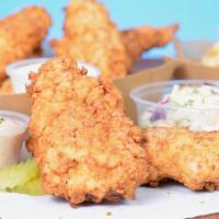 6 Jumbo Tender Combo · 6 of our famous jumbo, buttermilk herb marinated, hand-breaded chicken tenders. Served with ...