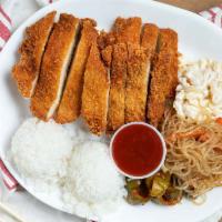 Chicken Katsu · Deep-fried panko crusted chicken cutlet