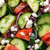 Mixed Salad With Tomatoes & Cucumbers · mixed salad with tomatoes and cucumber s.