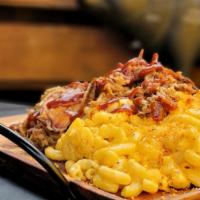 Mac & Cheese  · Pasta, Cheese Sauce And BBQ Spices.