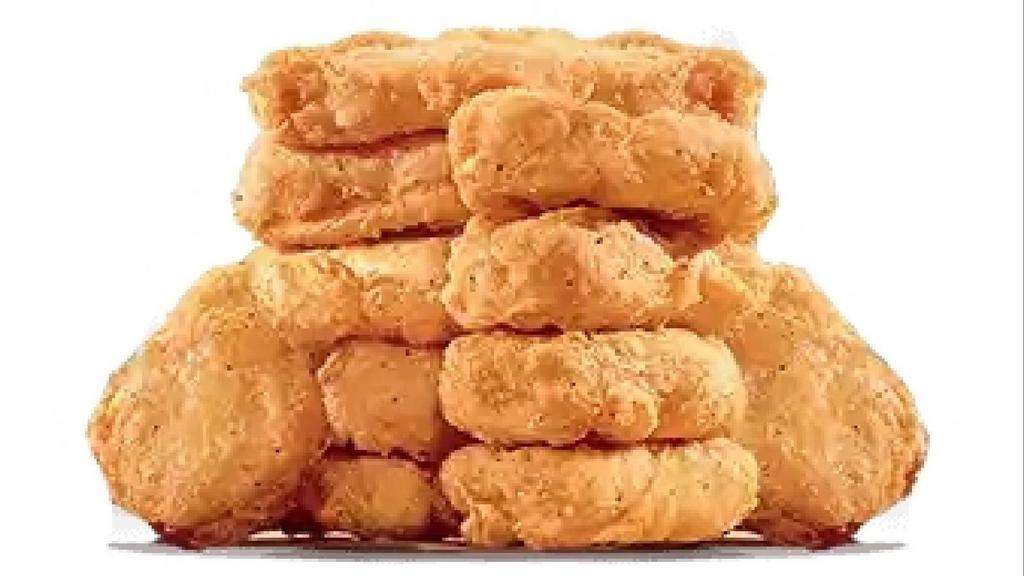 20Pc Chicken Nuggets · Made with white meat, our bite-sized Chicken Nuggets are tender and juicy on the inside and crispy on the outside. Coated in a homestyle seasoned breading, they are perfect for dipping in any of our delicious dipping sauces.