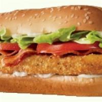 Original Chicken Club · Our Original Chicken Club Sandwich is made with 100% white meat chicken filet, seasoned and ...