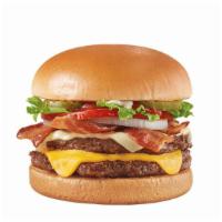 Bacon Two Cheese Deluxe 1/3Lb* Double	 · A Signature Stackburger with two 100% seasoned real beef patties, topped with perfectly melt...