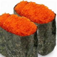 Flying Fish Roe Nigiri /Tobiko · Consuming raw or undercooked seafood, or shellfish may increase your risk of foodborne illne...