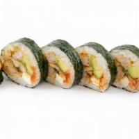 Ninja Roll  · Tempura shrimp, bbq eel, avocado, eel sauce, masago, cream cheese, spicy sauce. (5 pc)

Cons...