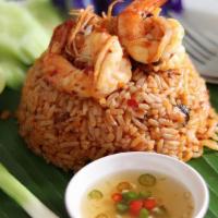 Spicy Fried Rice (Delivery) · Your choice of meat stir-fried with Thai jasmine rice, egg, onions, green onions, and Thai b...