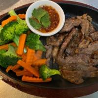 Crying Tiger (Seua Rong Hai) (Delivery) · Thai-style grilled steak with dry chili dipping sauce. Comes with a side of steamed broccoli...