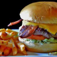 Bacon Burger · Smoked bacon and American cheese.
