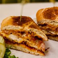Chicken Parmesan Sandwich · Provolone cheese, marinara, chicken parm