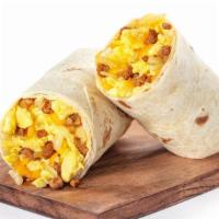 Sandwiches & Wraps|Chorizo, Egg, Cheese & Potato Burrito · A delicious breakfast burrito filled with chorizo, potatoes, cheese and egg. 490 Calories