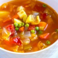 Soup Du Jour · Hearty Home made soup. Call for description