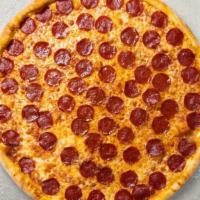Pepperoni Philosophy Pizza (12 In.) · Pepperoni and a lot of it.