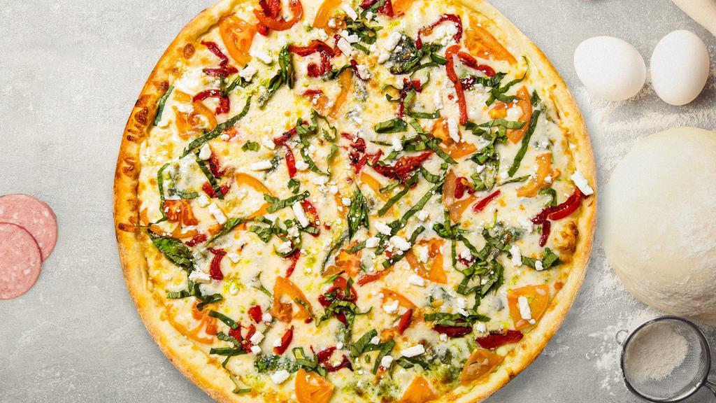 Seeko Greeko Special Pizza (14 In.)  · Gyro meat, onions, feta cheese, kalamata olives, tomatoes.