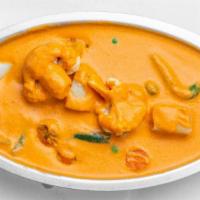 Vegetable Masala · Mixed vegetable cooked in creamy sauce with finely chopped bell pepper and onion.