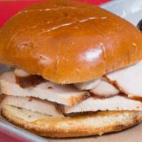 Sliced Turkey Sandwich · We slice Smoked Turkey Breast to order with you choice of side