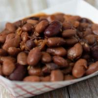 Beans · Our ranch-style beans are a little sweet with a little heat!