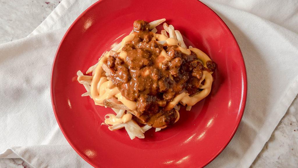 Chili Cheese Fries · French Fries topped with Cheese and Chili