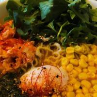 Spicy Lobster Ramen · Seafood broth, lobster, corn, poached egg, arugula.

Consuming raw or undercooked meats, pou...