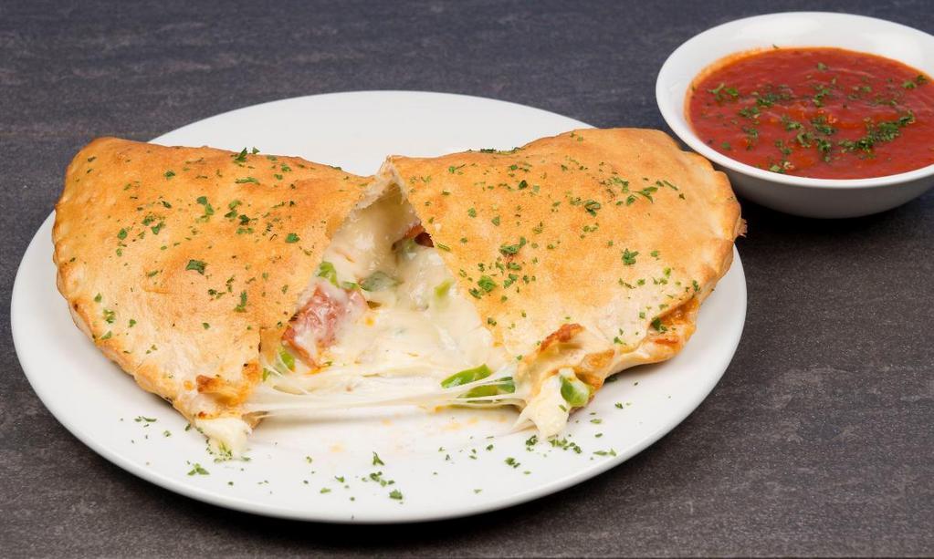 Cheese Calzone · Seasoned ricotta and mozzarella | additional toppings 0.50 each