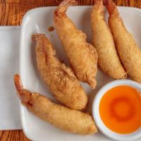 Fried Shrimp · Five pieces.