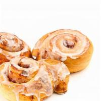 Cinnamon Roll · Mega homemade cinnamon roll with yummy cream cheese frosting. You'll have to share!