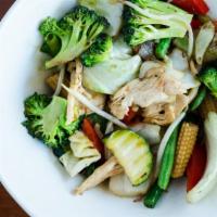 Vegetable Lover · Green bean, broccoli, red bell pepper, snow pea, baby corn, zucchini, cabbage, onion, bean s...