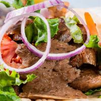 Gyros With Salad Or Rice · Choice of beef and lamb or chicken.