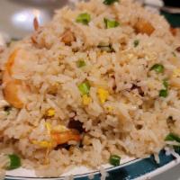House Fried Rice · Chicken, beef and shrimp.