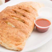 Meat Lover'S Calzone · Pepperoni, Canadian bacon, salami sausage and oregano.