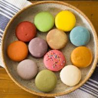 Gift Box Of 1 Half Dozen Assorted Macarons · Custom farina gift box with array of six macaron colors and flavors. The perfect gift!.