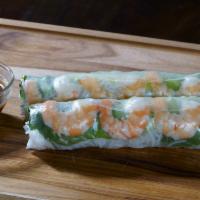 Shrimp Spring Rolls · 2 rolls per order.