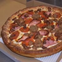 All Meat · Ground beef, ham, meatball, pepperoni, and sausage.