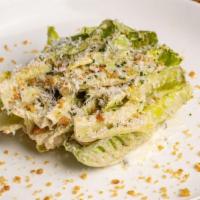 Truffle Caesar · sweet onion crema, parmesan, garlic streusel