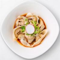 Chicken Spicy Wontons (8 Each) · Served with our signature spicy sauce and topped with garlic and green onion, our handmade w...
