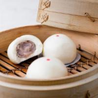 Sweet Taro Bun (2 Each) · Silky-smooth taro filling is wrapped in our signature soft, airy bun.
