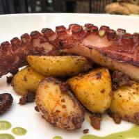Charred Octopus · Gluten Free | Spanish Chorizo, Herb- Roasted  Fingerling Potatoes, Chimichurri