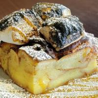 Smores Topped Bread Pudding · Vegetarian | Bourbon Vanilla Bread Pudding, Topped with Graham Cracker, Hershey's Chocolate,...