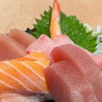 Sashimi Set · Tuna, salmon, yellowtail, albacore, shrimp.