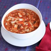 Hot & Sour Soup · The egg drop soup with a kick! This special soup is made with fresh cracked extra large USDA...