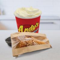 Waffle Cone Quart Combo · Make your own Andy's waffle cones at home! A quart of frozen custard, four made in-house waf...