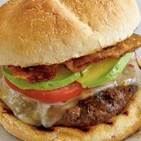 Southwest Burger · American, bacon, onion rings, bbq.