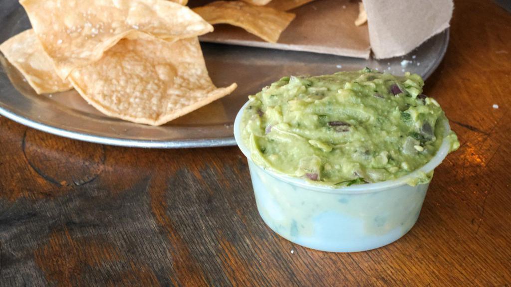 Side Of Guacamole · A 3.25 oz. side of our scratch-made guacamole. (side of chips not included.)