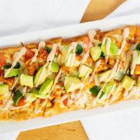 Pipeline · Blackened chicken, avocado, onion, green peppers, tomatoes, mozzarella with chipotle ranch.