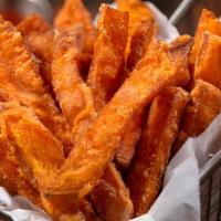 Sweet Potato Fries · A shareable portion of crunchy sweet potato fries with two dipping sauces included.<br />Hou...