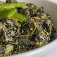 One Veggie With Injera - Gomen Dinich · Sautéed spinach with potatoes