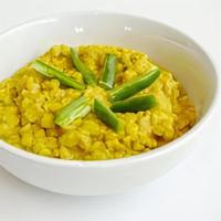 One Veggie With Injera - Kik Alicha · Yellow split peas simmered in Turmeric