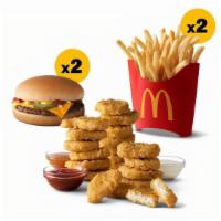 Classic Cheeseburger Pack  · Cheeseburger (x2), Medium French Fries (x2), 20 pc McNuggets
