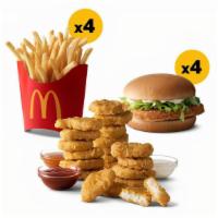 Chicken Pack · McChicken (x4), 20 pc McNuggets, Medium French Fries (x4)