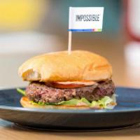Impossible Burger · ½ lb plant-based patty, lettuce, tomato, onion, 
jimmy’s sauce, grilled brioche bun  Veg
