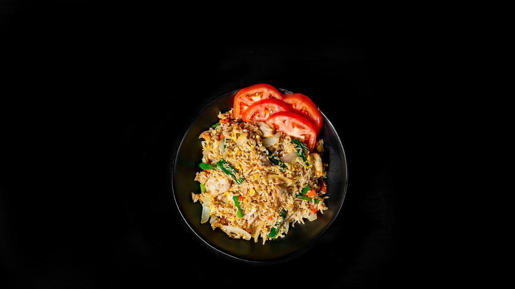 Fried Rice Plate · Our special fried rice with homemade recipe with your choice of meat. 2-4 serving.